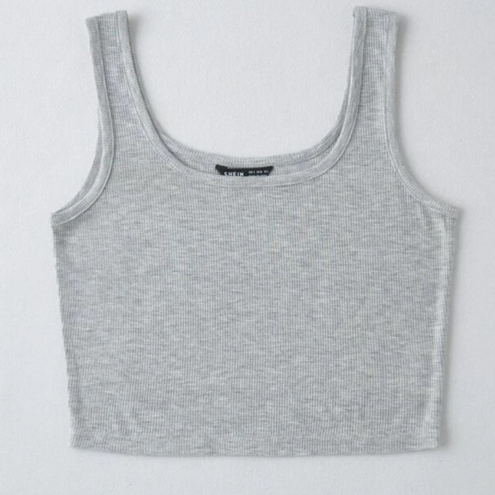 Grey crop top